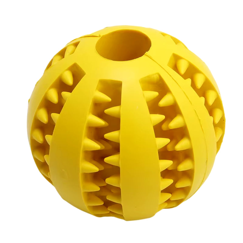 Dog Food Treat Feeder Funny Pet Interactive Rubber Ball Dogs Chew Toy Tooth Cleaning Ball Puppy Training Bite Resistant Toy Ball